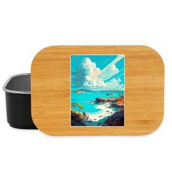 Exuma Karibik Reise Poster Souvenir Farbe WPA - Lunch Box - Schwarz - Vorne