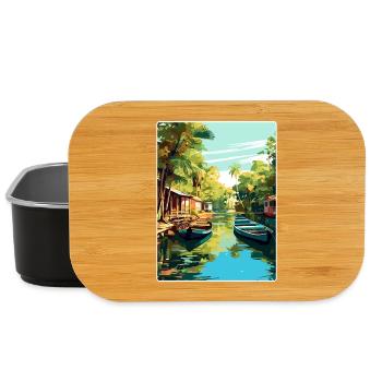 Tigre Argentina Travel Poster Souvenir Paint WPA - Lunch Box - black - Front