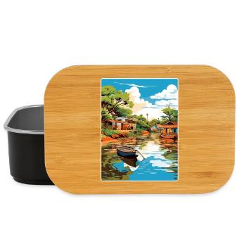 Tigre Argentina Travel Poster Souvenir Paint WPA - Lunch Box - black - Front