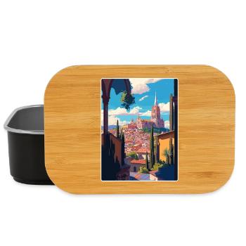 San Miguel Reise Poster Souvenir Postkarte Farbe - Lunch Box - Schwarz - Vorne