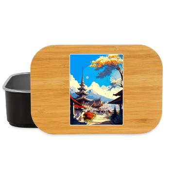 Chiang Mai Thailand Vintage Reise Poster Souvenir - Lunch Box - Schwarz - Vorne