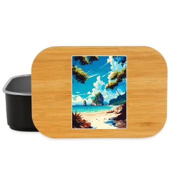 Koh Lant Thaïlande Affiche de voyage thaïlandaise Souvenir WPA - Boîte à goûter - noir - Devant