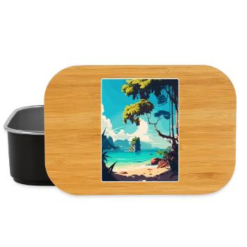 Phuket Thailand Thailand Reise Poster Souvenir WPA - Lunch Box - Schwarz - Vorne
