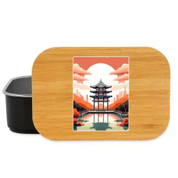 Seoul South Korea Travel Poster Souvenir Paint WPA - Lunch Box - black - Front