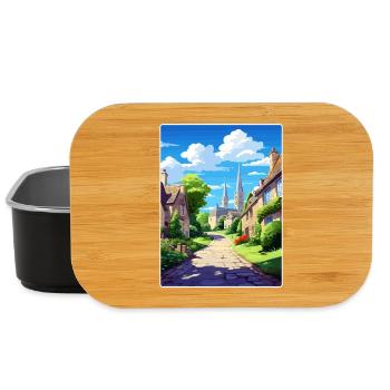 Cotswolds Aonb Reise Poster Souvenir Malerei WPA - Lunch Box - Schwarz - Vorne