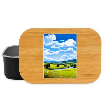 Wye Valley Aonb Reise Poster Souvenir Farbe WPA - Lunch Box - Schwarz - Vorne