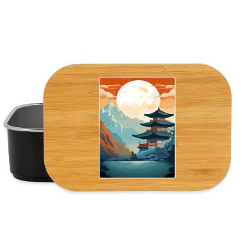 Seoul South Korea Travel Poster Souvenir Paint WPA - Lunch Box - black - Front