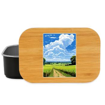 High Weald Aonb Travel Poster Souvenir Paint WPA - Lunch Box - black - Front