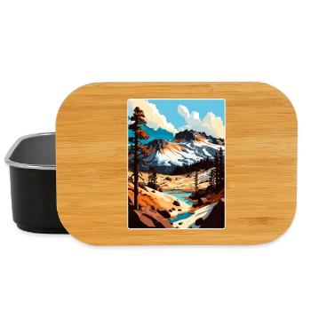 Lassen Volcanic National Park California Travel - Lunch Box - black - Front