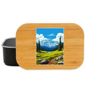 Rocky Mountain Nationalpark Colorado Travel Card - Lunch Box - Schwarz - Vorne