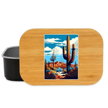 Saguaro Nationalpark Arizona Reiseposter WPA - Lunch Box - Schwarz - Vorne