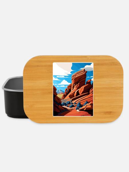 Red Rocks Park Und Amphitheater Colorado Reisen - Lunch Box - Schwarz