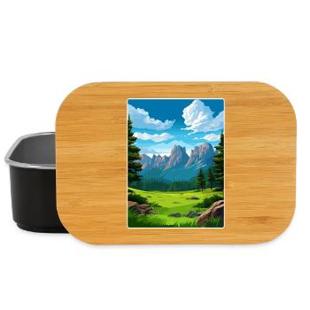 Rocky Mountain Nationalpark Colorado Travel Card - Lunch Box - Schwarz - Vorne