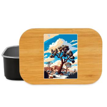 Joshua Tree National Park California Travel Poster - Lunch Box - black - Front