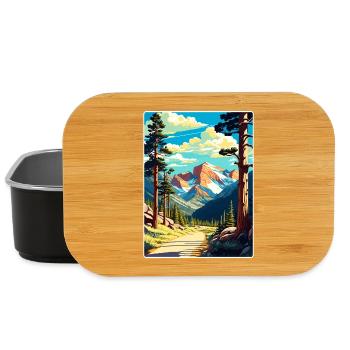 Rocky Mountain Nationalpark Colorado Travel Card - Lunch Box - Schwarz - Vorne