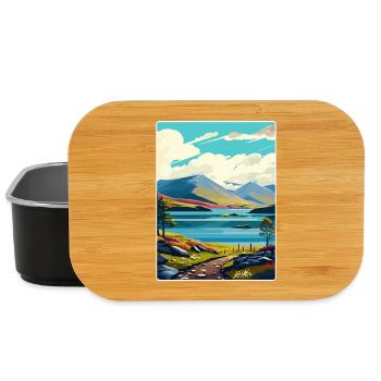Loch Lomond National Park Travel Poster Souvenir - Lunch Box - black - Front