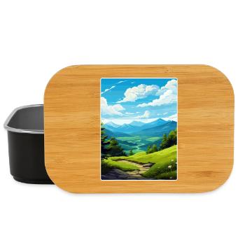 Great Smoky Mountains Nationalpark Reiseposter - Lunch Box - Schwarz - Vorne