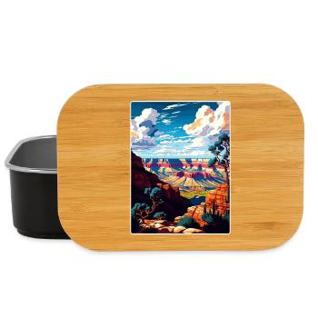 Grand Canyon National Park Arizona Travel Poster - Lunch Box - black - Front