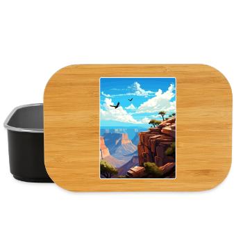 Grand Canyon National Park Arizona Travel Poster - Lunch Box - black - Front