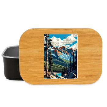 Rocky Mountain Nationalpark Colorado Travel Card - Lunch Box - Schwarz - Vorne