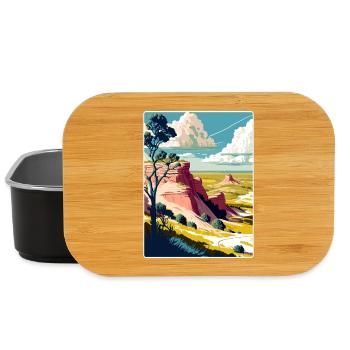 Theodore Roosevelt National Park Travel Poster WPA - Lunch Box - black - Front