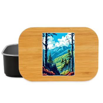 Great Smoky Mountains Nationalpark Reiseposter - Lunch Box - Schwarz - Vorne