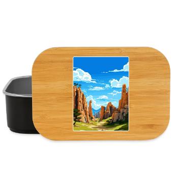 Parc national des Pinnacles Californie Affiche de voyage - Boîte à goûter - noir - Devant