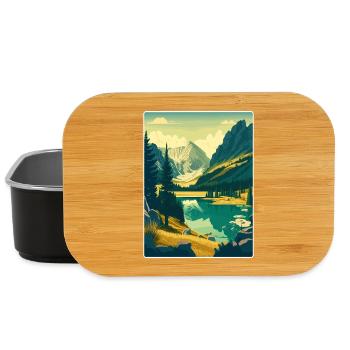 Parc national de Durmitor Monténégro Affiche de voyage - Boîte à goûter - noir - Devant
