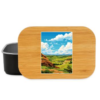 Theodore Roosevelt National Park Travel Poster WPA - Lunch Box - black - Front