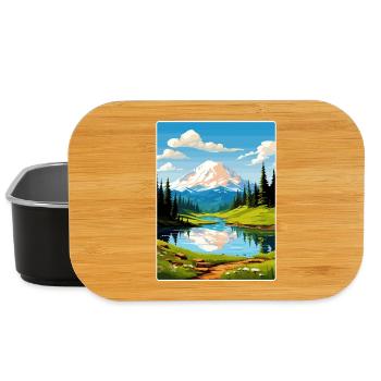 Mount Rainer New National Park Travel Poster WPA - Lunch Box - black - Front