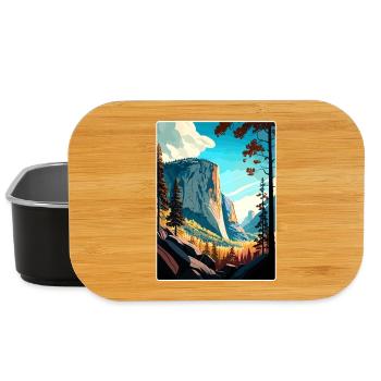 Yosemite El Capitan Californie Affiche de voyage WPA - Boîte à goûter - noir - Devant
