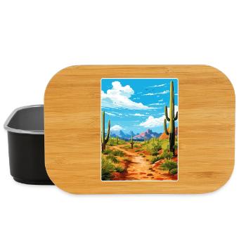 Saguaro Nationalpark Arizona Reiseposter WPA - Lunch Box - Schwarz - Vorne
