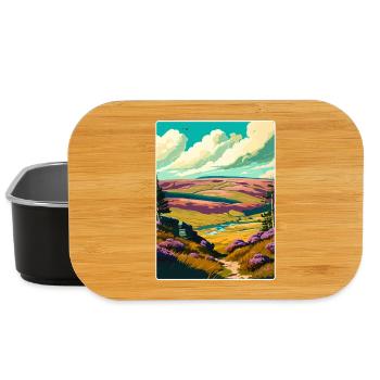 North York Moors National Park Travel Poster WPA - Lunch Box - black - Front