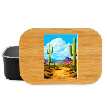 Saguaro Nationalpark Arizona Reiseposter WPA - Lunch Box - Schwarz - Vorne