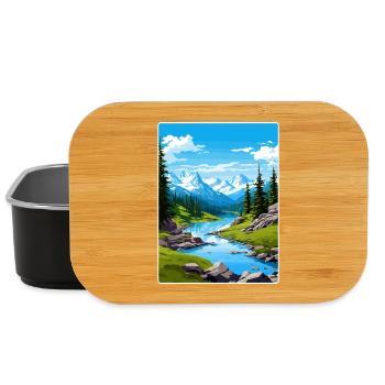North Cascades National Park Reiseposterkarte - Lunch Box - Schwarz - Vorne