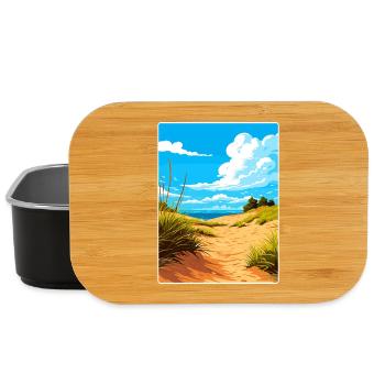 Indiana Dunes National Park Travel Poster Souvenir - Lunch Box - black - Front