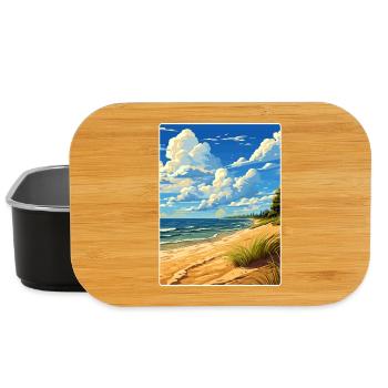 Indiana Dunes National Park Travel Poster Souvenir - Lunch Box - black - Front