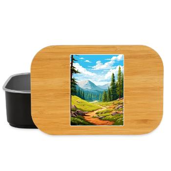 Affiche de voyage souvenir du parc national de Kings Canyon - Boîte à goûter - noir - Devant