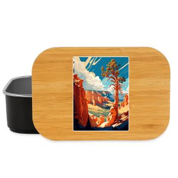 Affiche de voyage souvenir du parc national de Bryce Canyon - Boîte à goûter - noir - Devant