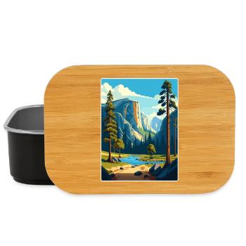 Parc national de Yosemite Affiche de voyage Souvenir WPA - Boîte à goûter - noir - Devant