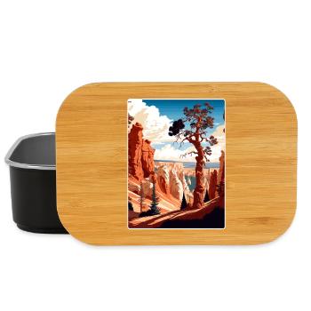 Affiche de voyage souvenir du parc national de Bryce Canyon - Boîte à goûter - noir - Devant