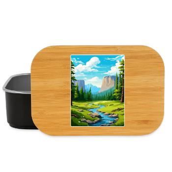 Parc national de Yosemite Affiche de voyage Souvenir WPA - Boîte à goûter - noir - Devant