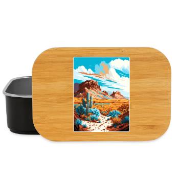 Big Bend National Park Travel Poster Souvenir WPA - Lunch Box - black - Front