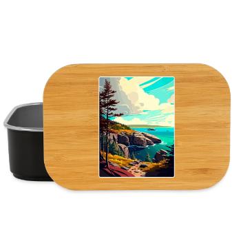 Acadia Nationalpark Reiseposter Souvenir WPA - Lunch Box - Schwarz - Vorne
