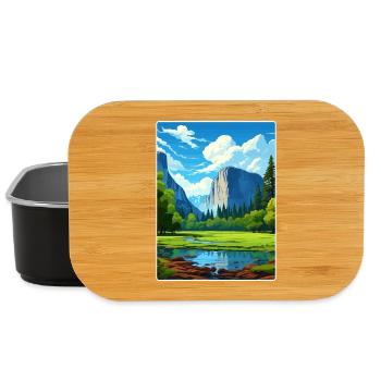 Parc national de Yosemite Affiche de voyage Souvenir WPA - Boîte à goûter - noir - Devant