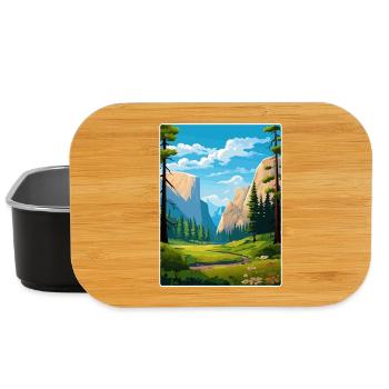 Parc national de Yosemite Affiche de voyage Souvenir WPA - Boîte à goûter - noir - Devant