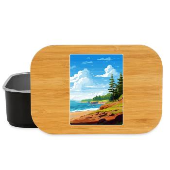 Acadia National Park Travel Poster Souvenir WPA - Lunch Box - black - Front