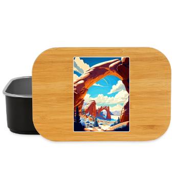 Arches Nationalpark Reiseposter Souvenir WPA - Lunch Box - Schwarz - Vorne