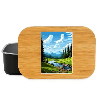 Olympi Nationalpark Reiseposter Souvenir WPA - Lunch Box - Schwarz - Vorne