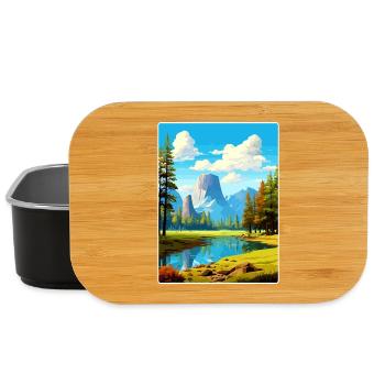 Parc national de Yosemite Affiche de voyage Souvenir WPA - Boîte à goûter - noir - Devant